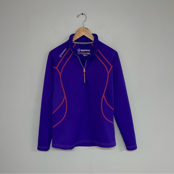 Sunice Thermal Quarter-Zip Pullover Women's Size Medium Purple Pink SuperliteFX‎ - Picture 3 of 11